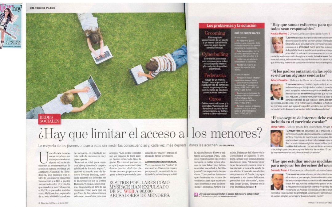 Redes sociales: ¿hay que limitar el acceso a los menores? [Mujer Hoy]