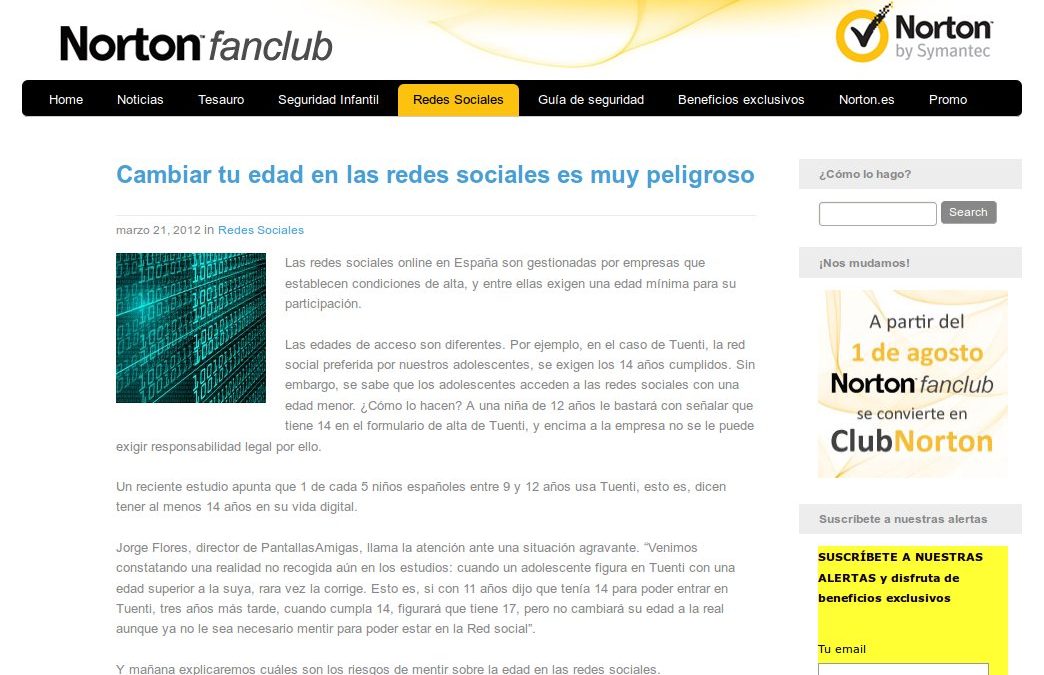 Tu edad en las redes sociales: los riesgos [Norton Fanclub]