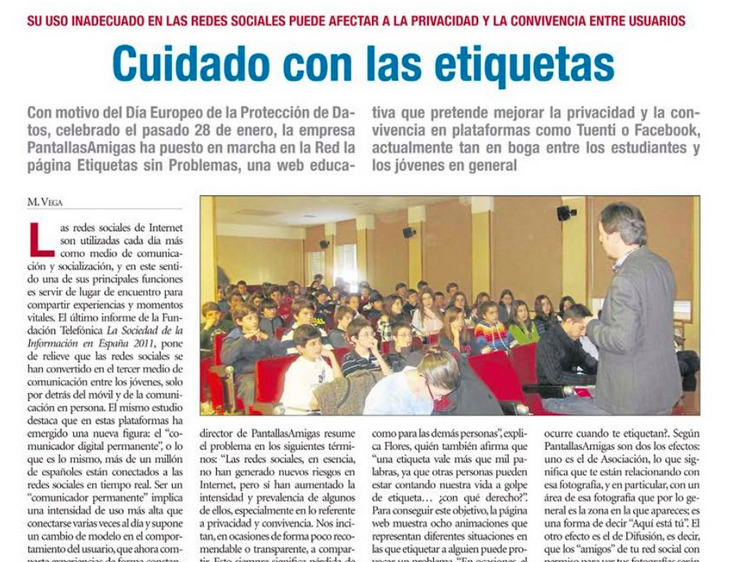 Cuidado con las etiquetas [Periódico Escuela]