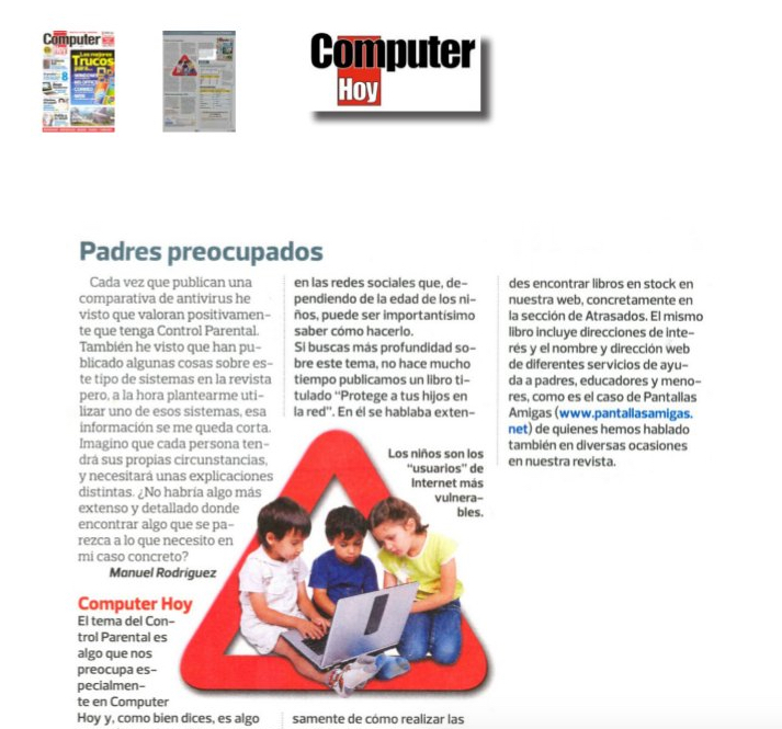 Padres preocupados [Computer Hoy]