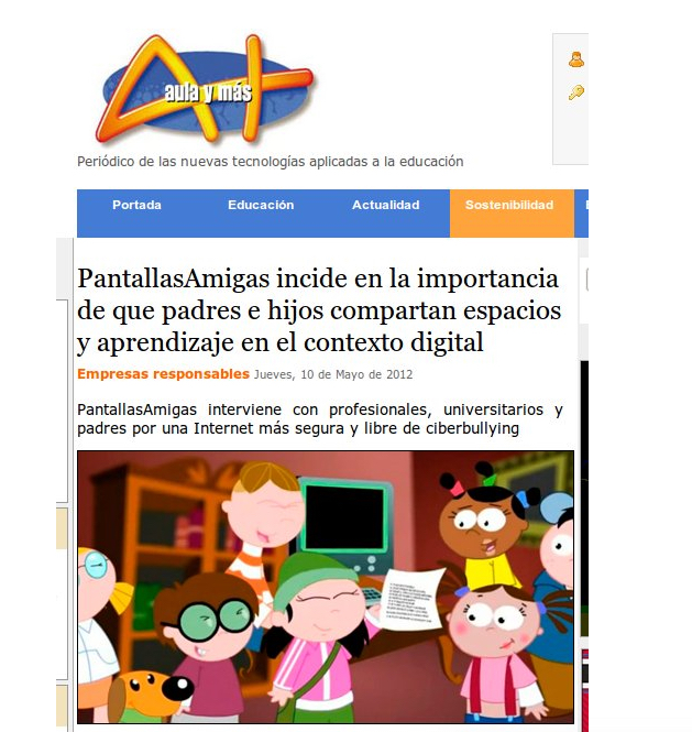 PantallasAmigas incide en la importancia de que padres e hijos compartan espacios y aprendizaje en el contexto digital [Aula y +]