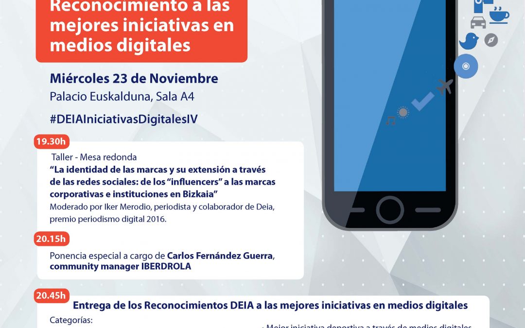 Cuarta edición de los reconocimientos de Deia a las mejores iniciativas en medios digitales