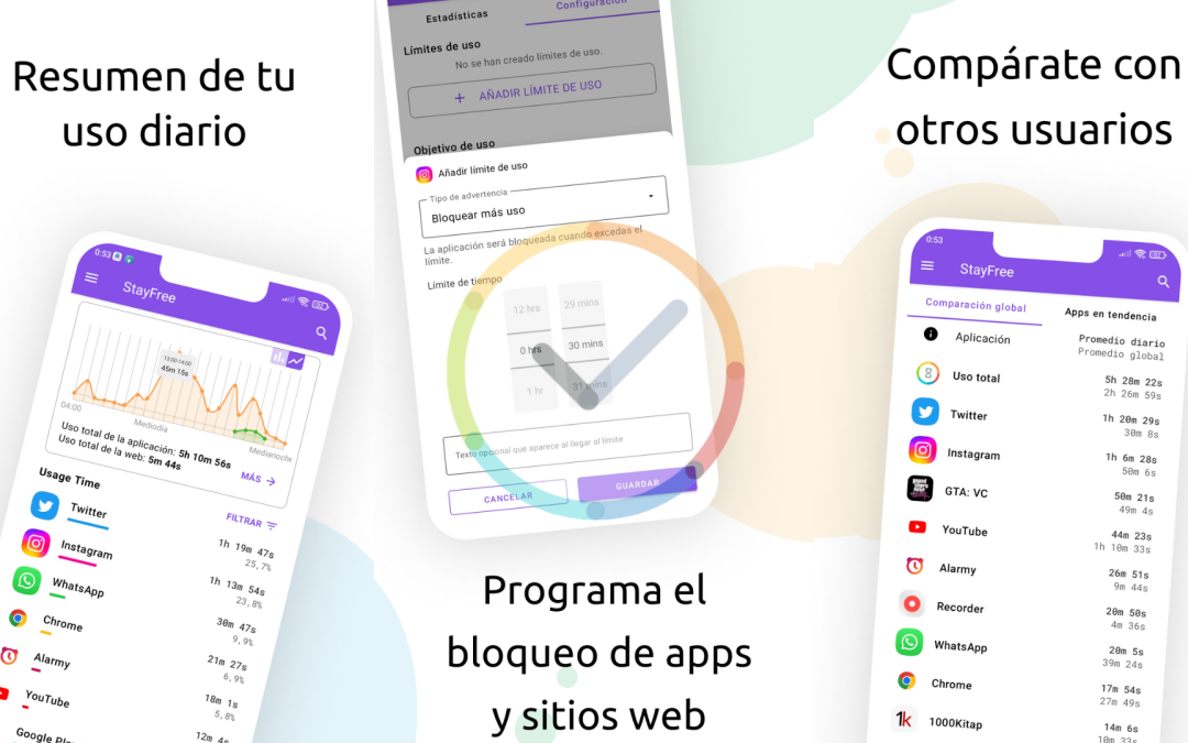 StayFree, una aplicación para controlar el uso del teléfono móvil