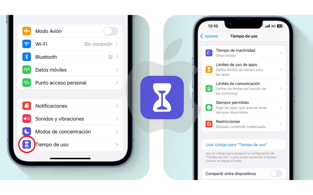 Tiempo de uso, Control Parental en iPhone e iPad