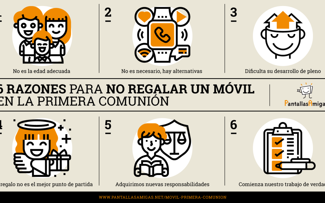 Seis razones para no regalar un móvil en la Primera Comunión